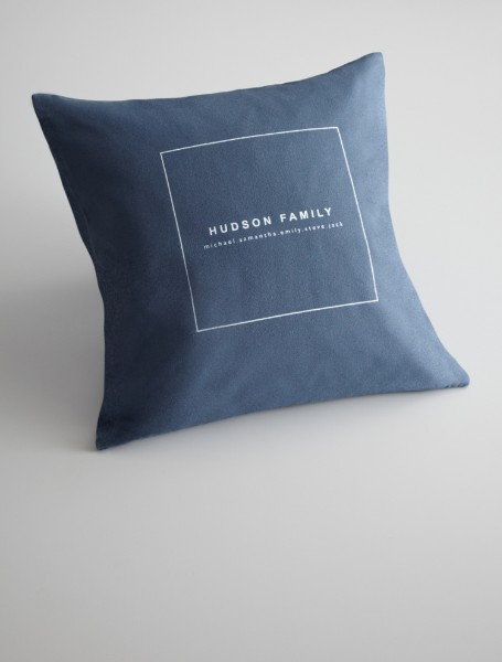 personalized family name throw pillow cover