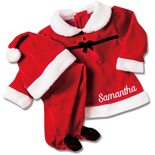Baby Girl Santa Suit