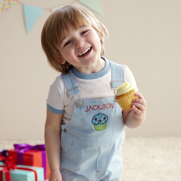 Cupcake Party Overalls