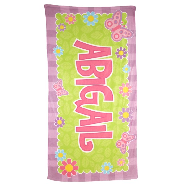 Personalized Micro-Fiber Beach Towel - Butterfly