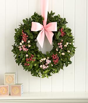 Bundle of Joy for Baby Girl Wreath